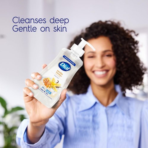 Dial Liquid Hand Soap - Vanilla Honey Scent | Gentle Dermatologist-Tested Formula, 52 Fl Oz Refill (Pack of 3)