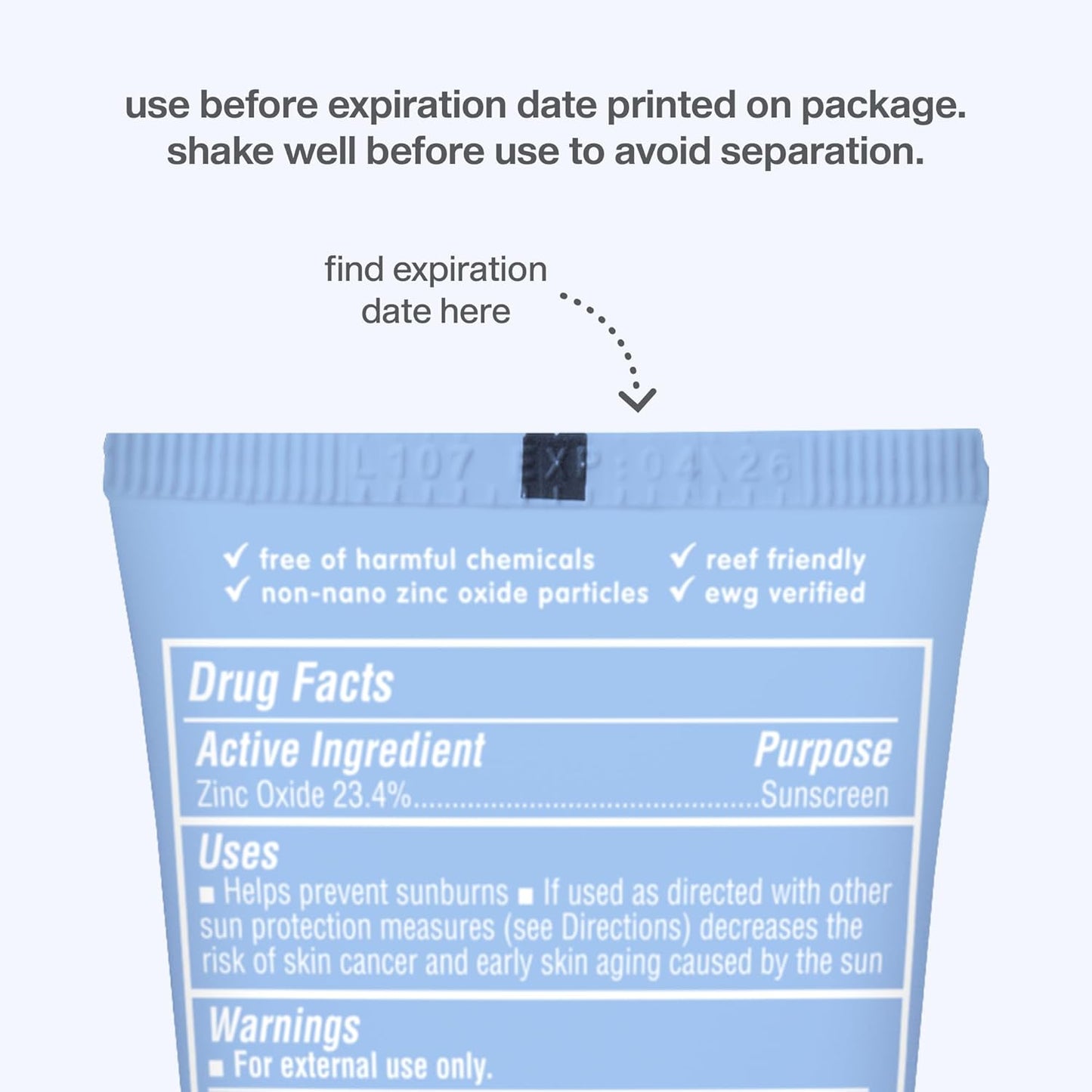 Thinksport SPF 30 Sport Sunscreen - Water-Resistant Mineral Lotion, Clear Zinc Oxide, 3oz | Vegan & Reef-Safe UVA/UVB Protection