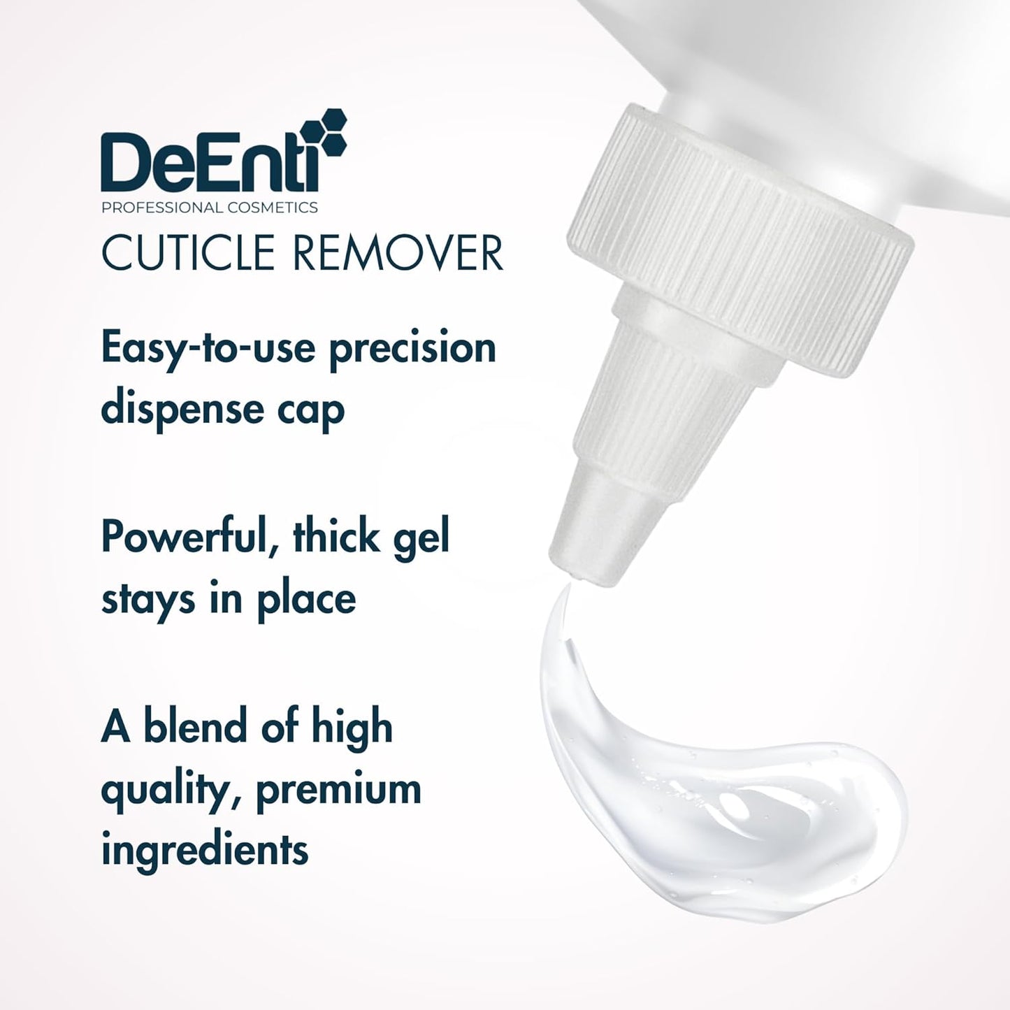 DeEnti Instant Cuticle Remover Gel - Professional 15-Second Softener for Hands & Feet | 8oz Bottle