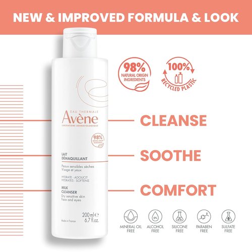 Avène Gentle Milk Cleanser - Soothing Formula for Sensitive Skin | 6.76 oz