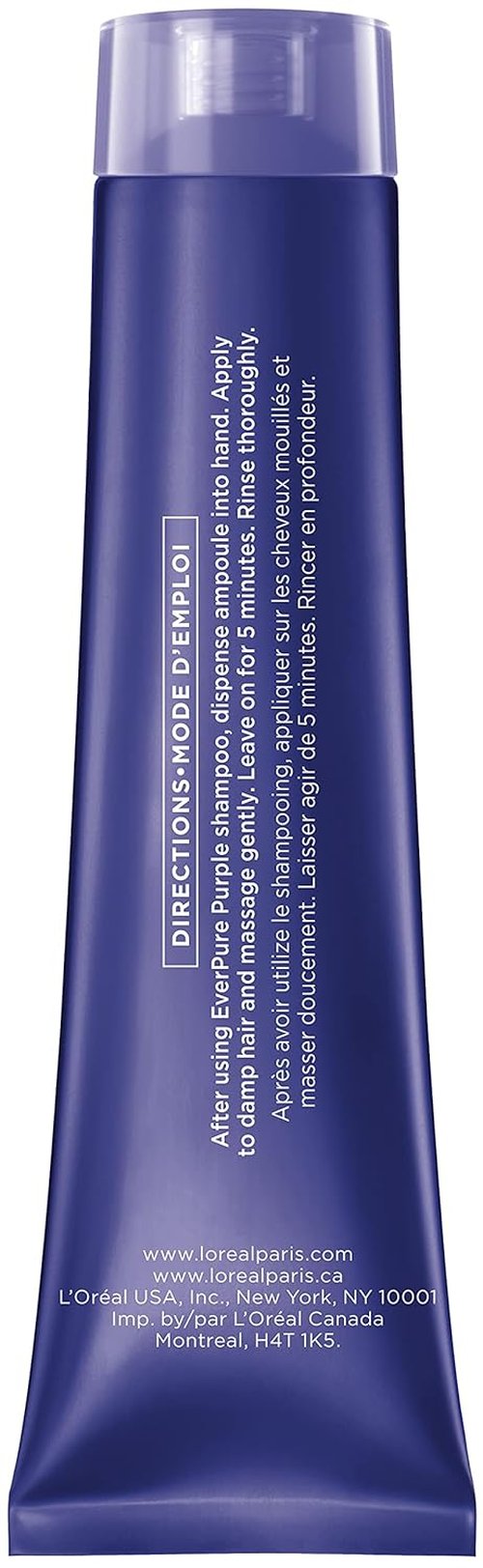 L'Oreal Paris EverPure Purple Rinse-Out Mask - Anti-Brass Treatment for Bleached Hair | 3 Ounce