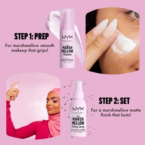 NYX PROFESSIONAL MAKEUP Marshmallow Smoothing Primer - Vegan Face Primer with 10 Skin Benefits
