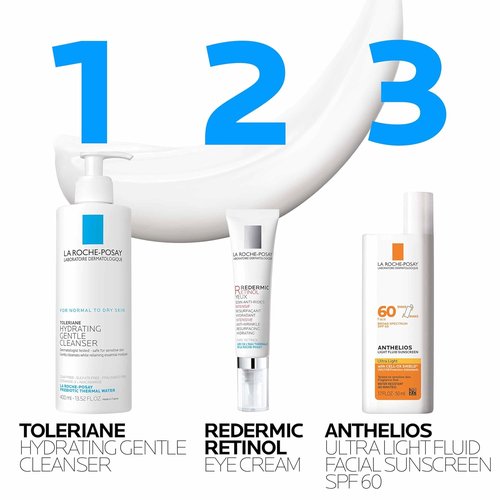 La Roche-Posay Redermic R Retinol Eye Cream - Anti-Aging Formula for Wrinkles & Dark Circles | 0.5 Fl Oz