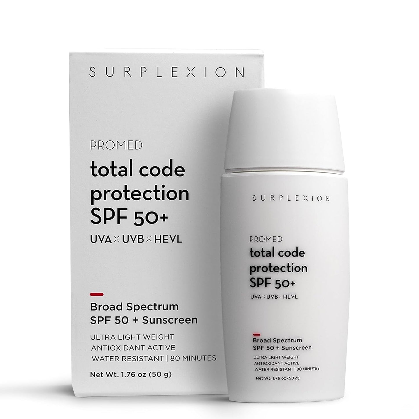 Total Code Protection SPF 50+ | Broad Spectrum Sunscreen with Zinc Oxide & Vitamin E - Lightweight Formula