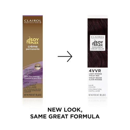 Clairol Professional Permanent Cream Hair Color - 100% Gray Coverage in Blonde, Brown, Black & Red-Violet Shades