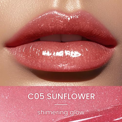 CATKIN Glossy Lip Balm - Ultra Hydrating Tinted Jelly with Shea Butter for Dry Lips | 0.12 oz C05 Sunflower