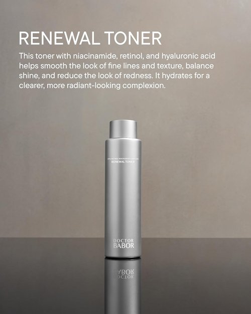Doctor Babor Renewal Toner - Smoothing & Refining Formula with Retinol & Niacinamides | 6.76oz