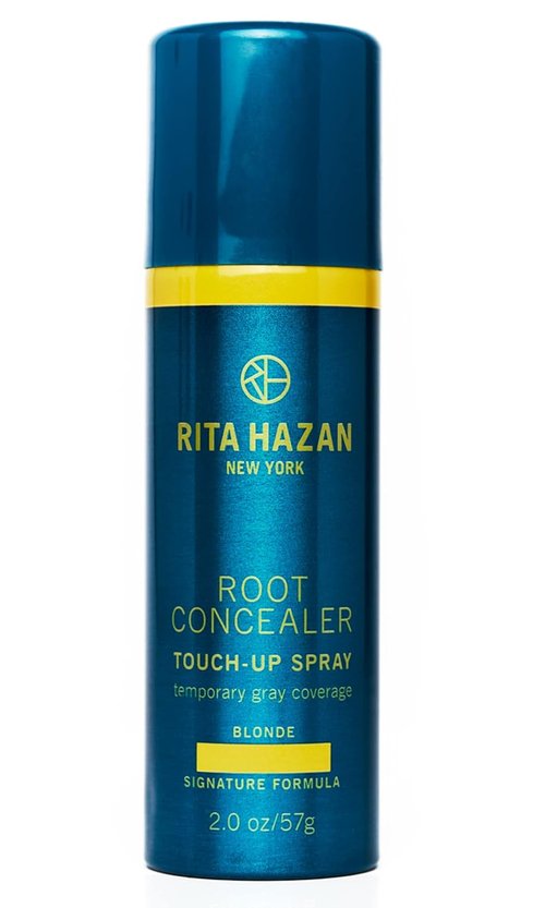 Rita Hazan Root Concealer Touch Up Spray - Instant Gray Root Coverage - Quick Drying, Water-Resistant - 2 oz. Temporary Hair Color Spray