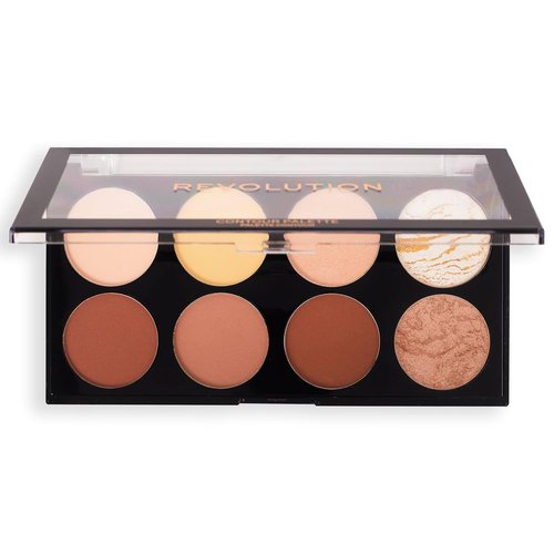Makeup Revolution Ultra Contour Palette - Vegan Makeup Palette with Highlighters & Contour Shades, 13g
