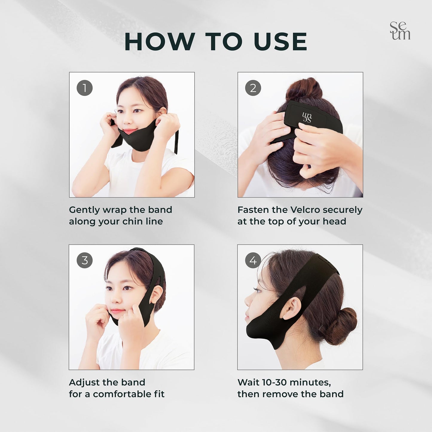 SEUM K-Beauty Korean V Line Lifting Band – Double Chin Strap,Face Lift Device,Jawline Shaper, V Line Lifting Mask,Jaw strap,Chin strap for sleeping,Best Face lifting device,Facelift device