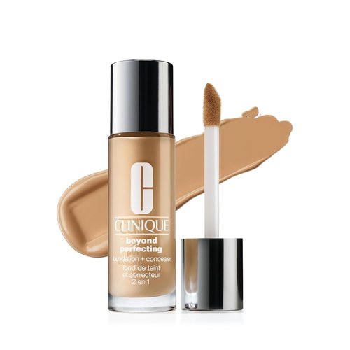 Clinique Beyond Perfecting Foundation + Concealer - Full Coverage for All Skin Types | Natural Matte Finish