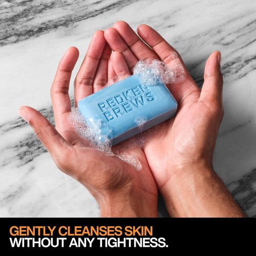 Redken Brews Men's Cleanse Bar - Moisturizing Multi-Purpose Soap for All Skin Types | 5.3 Fl Oz (Pack of 2)
