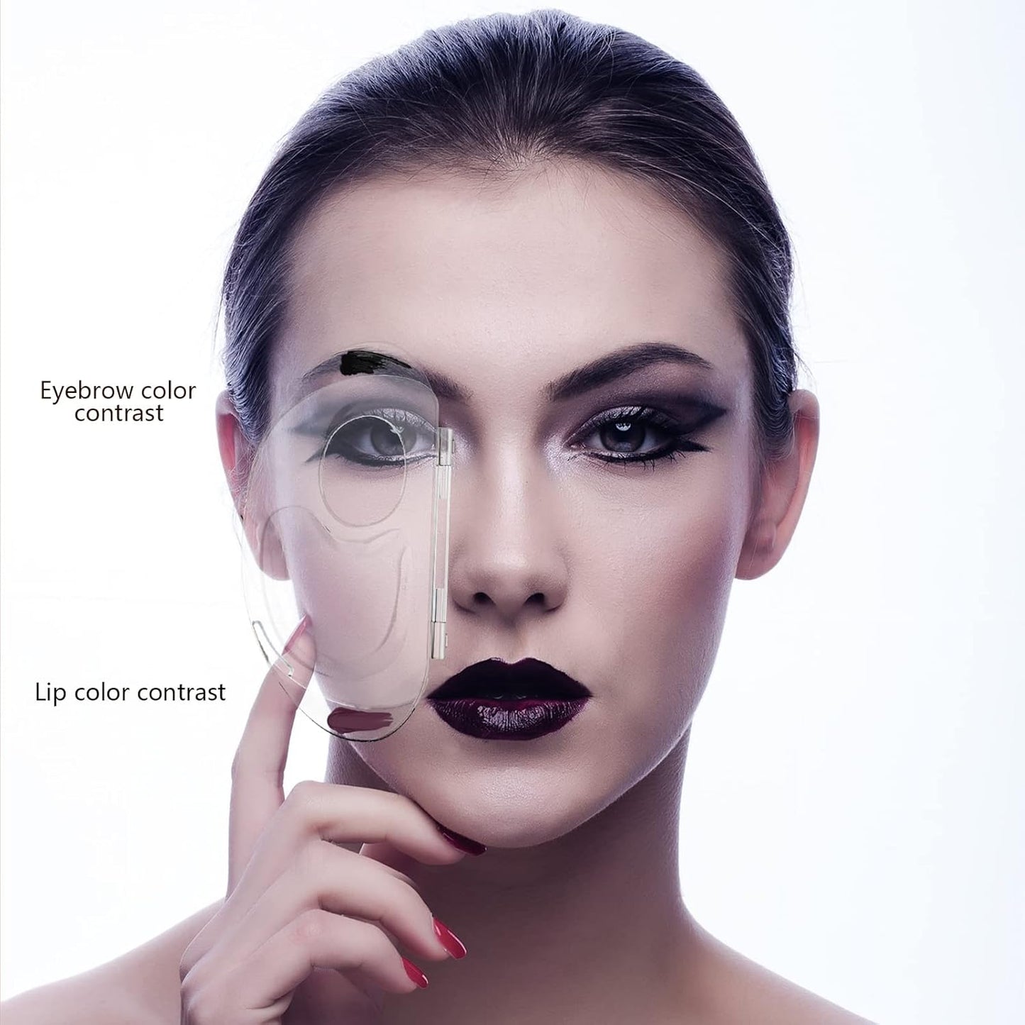 Skiennix Makeup Mixing Palette - Versatile Acrylic Design for Liquid Foundation & Pigments | Transparent