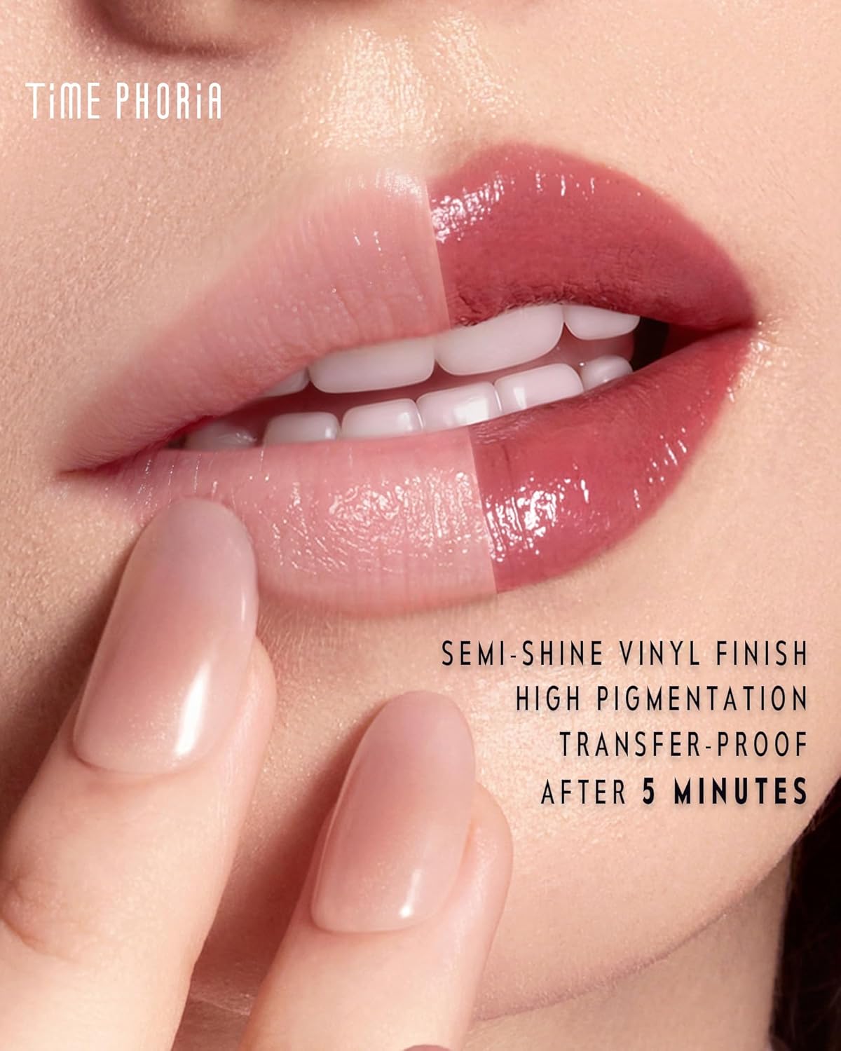 Spectra Ultra Stay Color Transfer Proof Lip Vinyl 003 Venus Dune - Long Lasting Dusty Rose Liquid Lipstick | High Coverage, Kiss Proof Finish