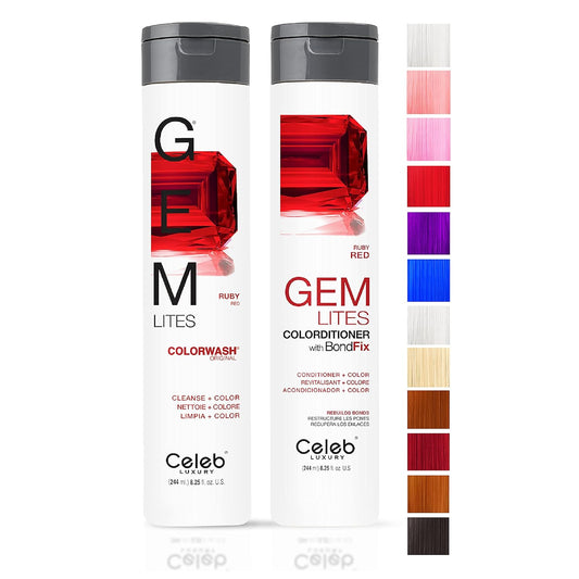 Celeb Luxury Intense Color Depositing Shampoo - Vegan BondFix Rebuilder for Vibrant, Semi-Permanent Hair Color