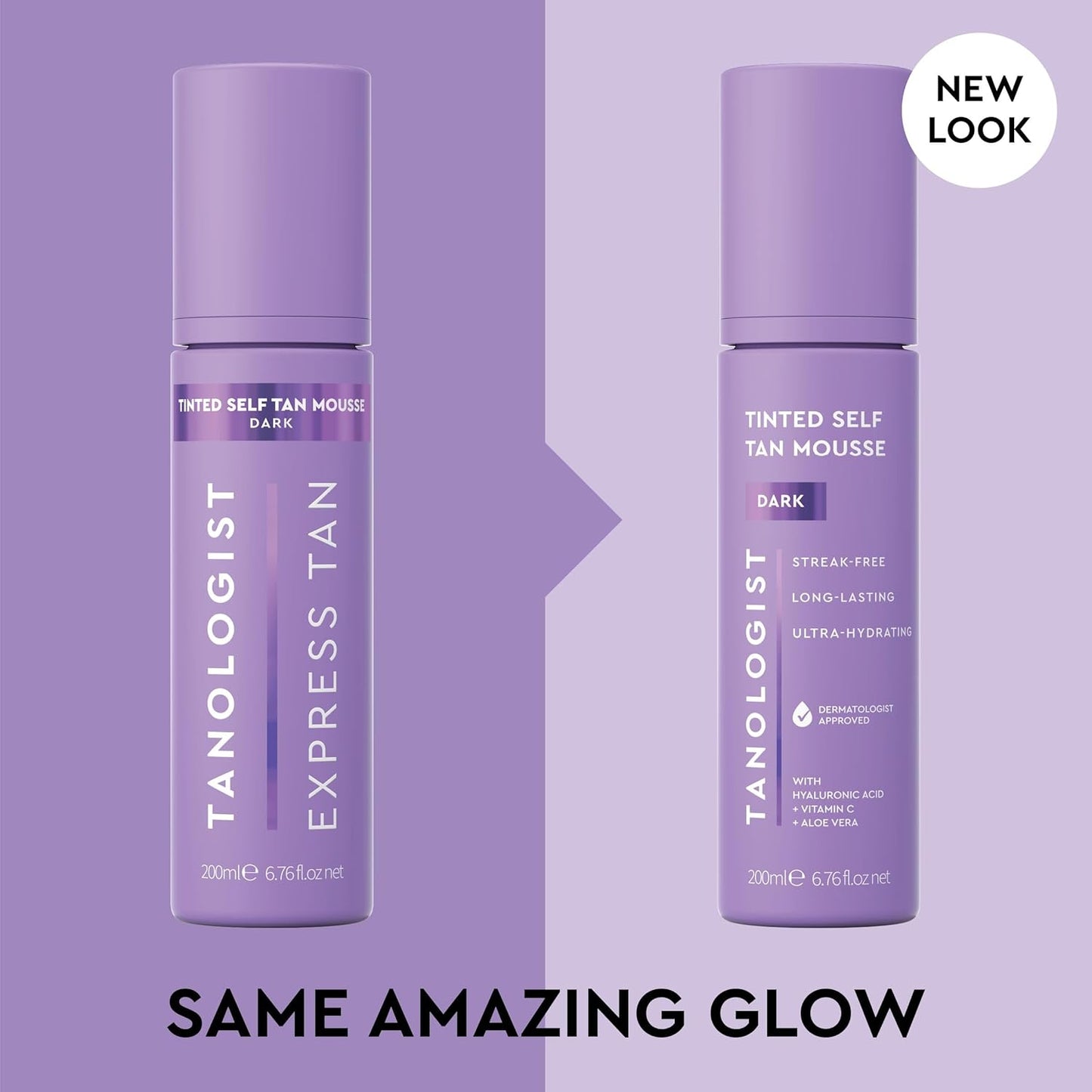 Tanologist Dark Self Tan Mousse - Streak-Free Tinted Formula for Natural Glow | 6.76 fl. oz/200 ml
