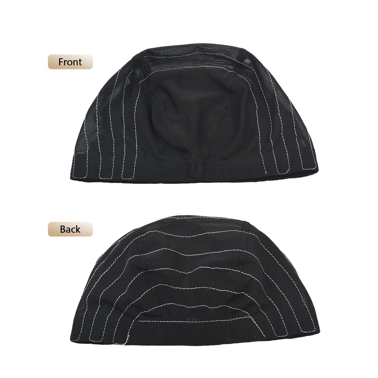 Mesh Dome Caps Wig Cap with Guideline Map for Wig Making Stretchable Wig Caps for Beginners Making Wigs (13x4 M)