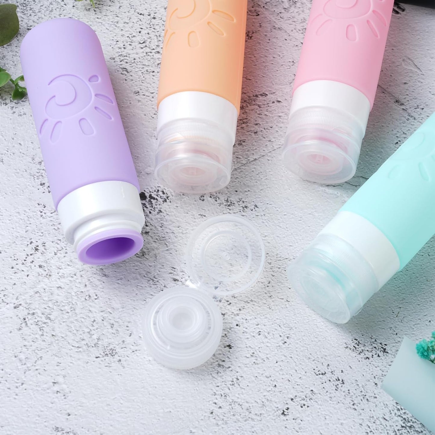 Zafit Travel Bottles - TSA Approved 3oz Leak Proof Toiletry Containers | Refillable Liquid Travel Accessories