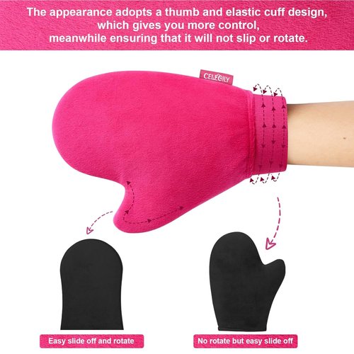 CeleCily Self Tanning Mitt Applicator Self Tanner Mitt Applicator Tanning Mitts Self Tanner Mit Self Tanning Glove For Self Tan Mitt Applicator Sunless Tanner Mitt Self Tanner Glove Self Tan Mit