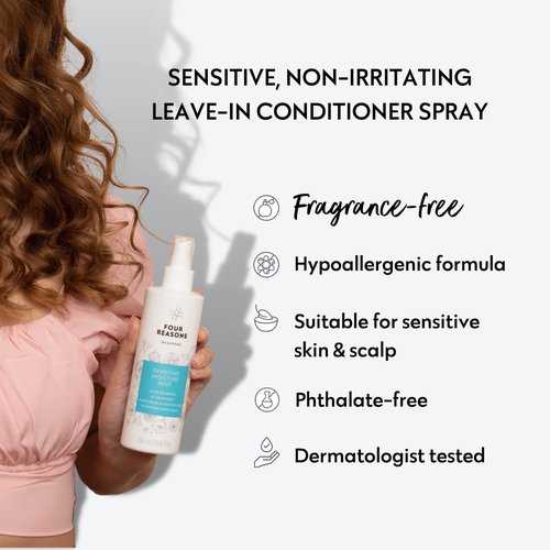 No Nothing Moisture Detangling Mist - Fragrance-Free Leave-In Conditioner & Heat Protectant Spray for Sensitive Scalp, 8.5 fl oz