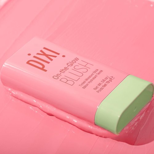Pixi On-the-Glow Blush Stick - Hydrating Tinted Moisture Stick for Cheeks & Lips | Fleur, 19g