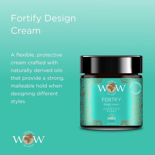 MKS Eco WOW Fortify Design Cream - Halcyon Scent, 4 Oz | Vegan, Cruelty-Free, No Silicones or Parabens