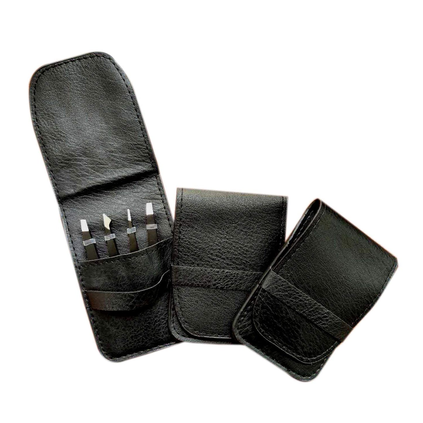 [4+1 Pieces] Tweezers Set with Travel Case, Great Precision Upgrade Professional Anti-rust Alloy Tweezers for Women & Men Multi-purpose as Eyebrows Facial Hair Ingrown Hair Removal