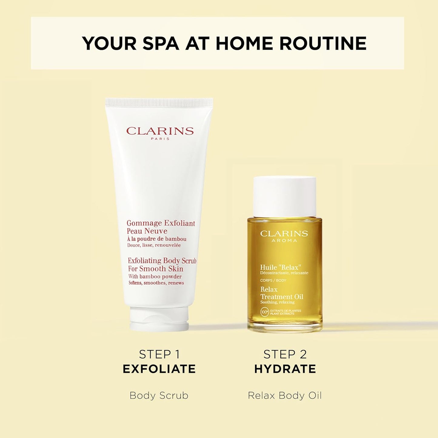 Clarins Relax Body Treatment Oil - Soothes Aching Muscles & Relieves Stress | 100% Natural Plant Extracts