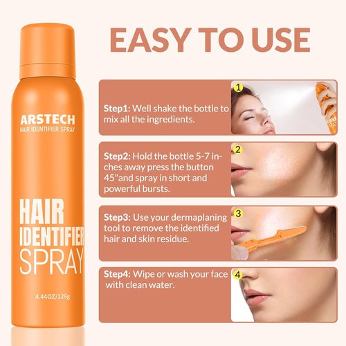 Regine Switzerland Hair Identifier Spray - Dermaplaning Tool for Women | Face Shaving & Hair Removal