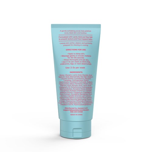 Base Laboratories Ingrown Hair - KP Bump Exfoliating Body Scrub - with AHA+BHA - Keratosis Pilaris Treatment - Daily Skin Exfoliant - Helps Reduce Strawberry Skin & Razor Bumps - Men & Women 3oz
