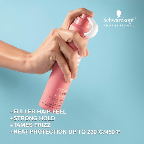 OSiS+ Grip Extreme Hold Mousse - Extra Strong Volume Control with Heat Protection