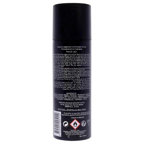 Jacques Bogart Silver Scent Body Spray for Men - 6.66 oz Long-Lasting Fragrance