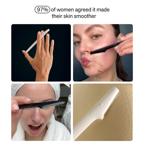 Nimbi Dermaplane Razor - Precision Eyebrow Shaper & Facial Hair Removal Tool | Eco-Friendly 3 Count