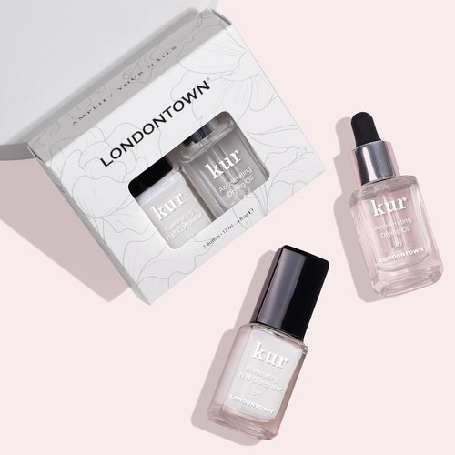 LONDONTOWN Nail Concealer & Accelerating Drying Oil Set - Perfect In A Pinch, 0.40 Fl Oz