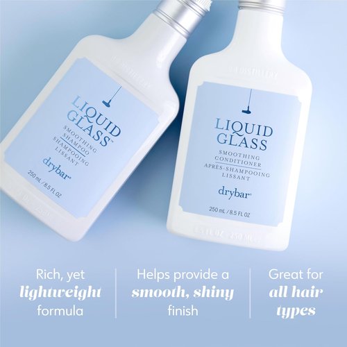 Drybar Liquid Glass Shampoo & Conditioner Set - Smoothing Formula for Silky, Shiny Hair