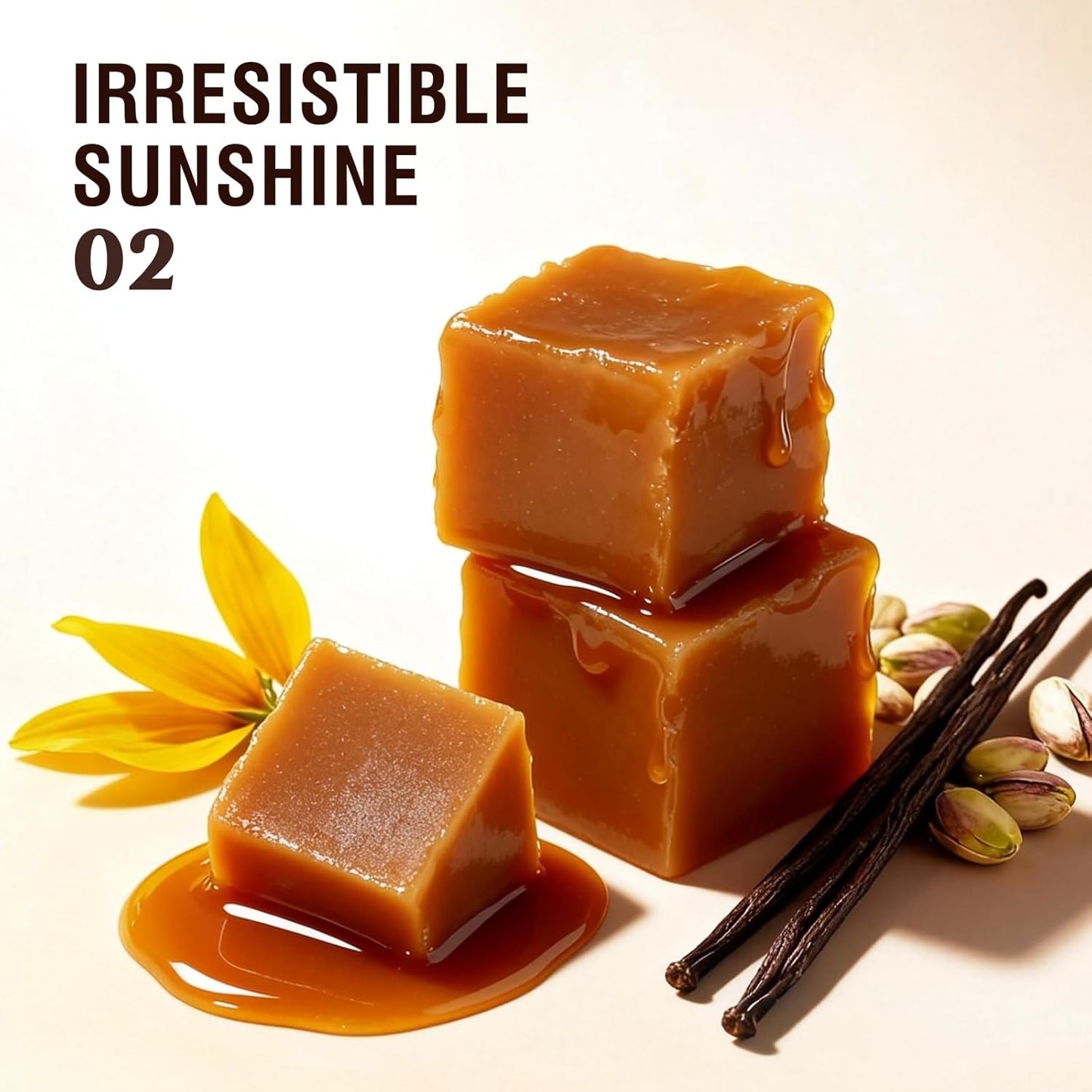 Sttes Perfume Irresistible Sunshine Eau de Parfum - Sweet Pistachio, Vanilla & Salted Caramel, 100ml (3.4fl oz)