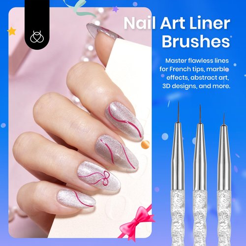 Beetles White Gel Nail Polish,15ml Fall Soak Off UV Gel Polish & 31pcs Nail Art Brushes with Palette Holder All in One for Starter Manicure Design Set