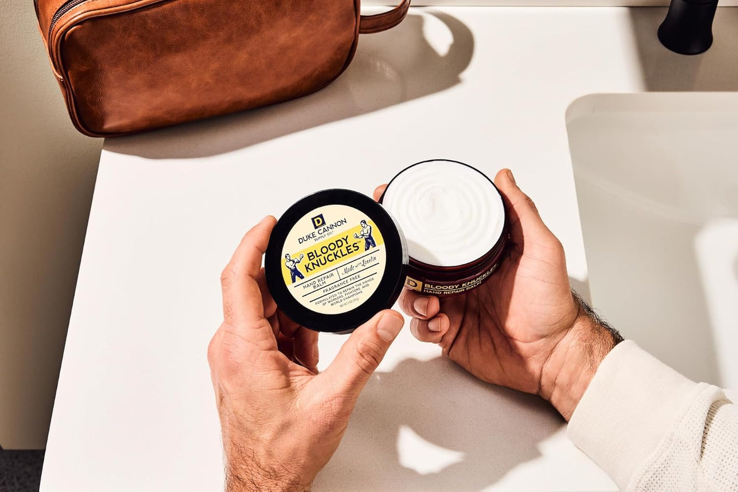 Duke Cannon Hand Repair Balm - Unscented Moisturizer for Dry, Cracked Skin | 5 oz.