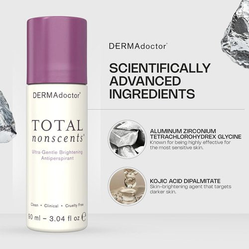 DERMAdoctor Antiperspirant - Ultra-Gentle Clinical Strength Deodorant for Sensitive Skin | Unscented Roll-On - 3.04 oz