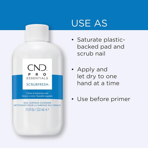 CND ScrubFresh Nail Surface Cleaner - 2 Fl Oz | Effective Nail Prep for Perfect Polish
