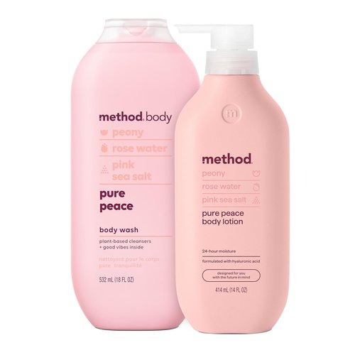 Method Body Wash & Lotion Gift Set - Pure Peace | 18oz & 14oz for Ultimate Relaxation