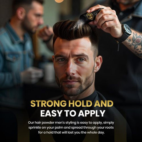 Sal's Professional Styling Powder | Natural Look & Strong Hold Mens Powder | Easy to Apply with No Oil or Greasy Residue
