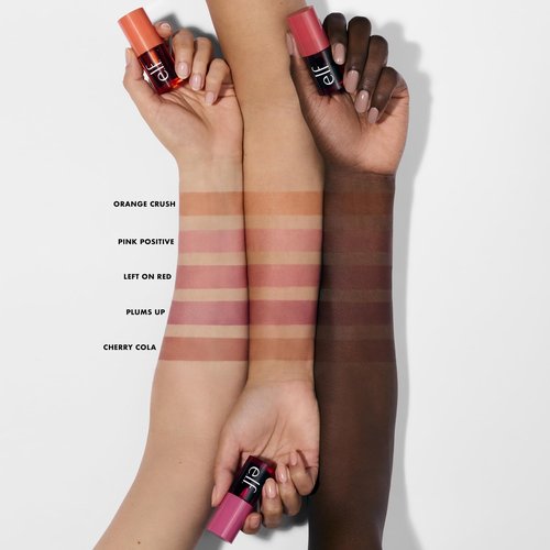 e.l.f. Sheer For It Blush Tint, Multi-Use, Long-Lasting Lip & Cheek Makeup, Creates A Natural Flush Finish, Vegan & Cruelty-Free, Cherry Cola
