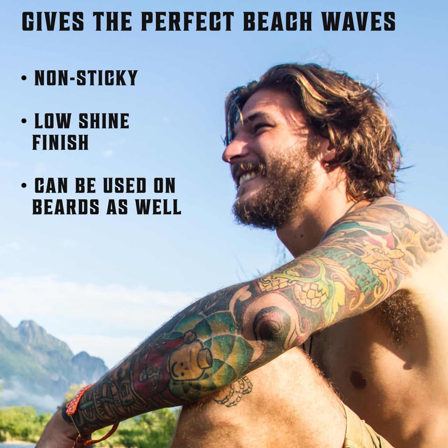 Viking Revolution Sea Salt Spray - Texturizing Hair Spray with Kelp & Aloe Vera - 8.8oz for Beachy Volume