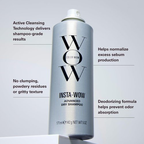 Color Wow Insta-WOW Advanced Dry Shampoo - Effortlessly Removes Oil for Fresh, Clean Hair | No Grit or Residue