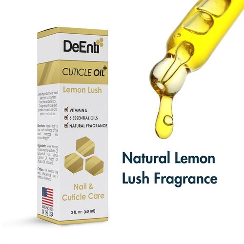 DeEnti Cuticle Maintenance Pack - Citrus Scented Remover, Nourishing Oil & Metal Pusher Tool | Salon-Grade Nail Care Kit