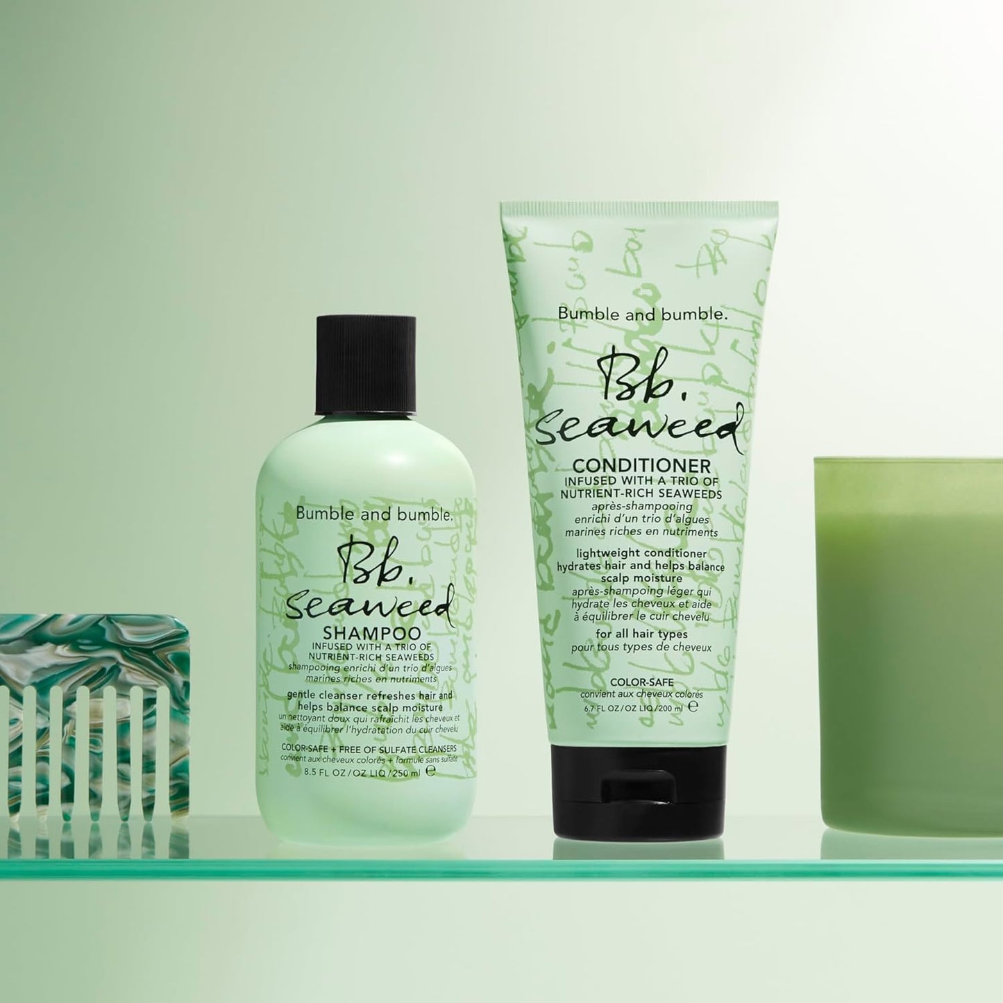 Bumble and bumble. Seaweed Hydrating Shampoo - Gentle Cleanser for All Hair Types | Sulfate-Free, Boosts Scalp Hydration