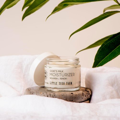 Little Seed Farm Goat's Milk Face Moisturizer - Organic All-Natural Cream for Hydration - 2.0 Ounce