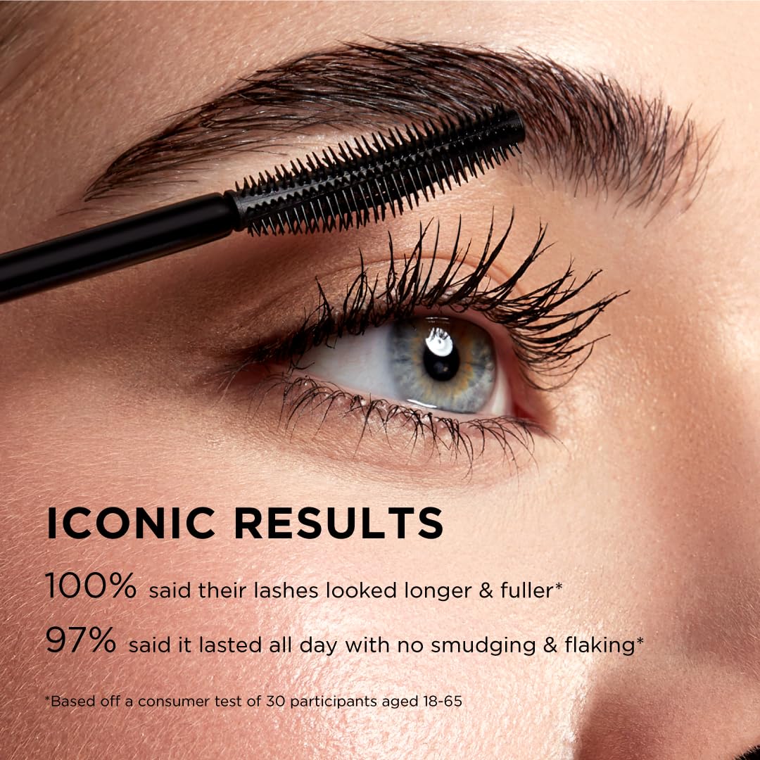 Sigma Beauty Lash Icon Mascara - Lengthening & Volumizing, Smudge Resistant, Curved Wand, Black