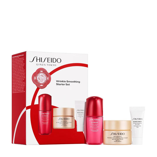 Shiseido Wrinkle Smoothing Starter Set | Ultimune Concentrate, Day Cream SPF 23 & Eye Cream